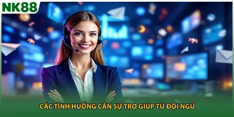 Các tình huống cần sự trợ giúp từ đội ngũ